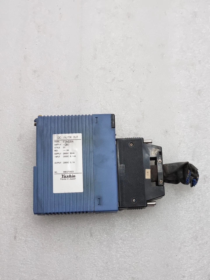 Yushin F3WD64 DC Input Transistor Output Plc Module (Used Working)F3WD64 WD64-3N